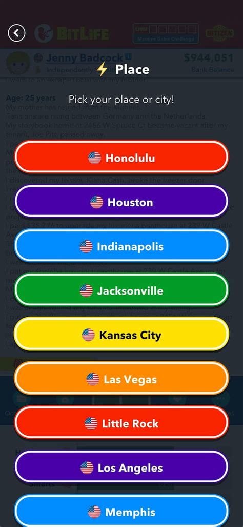 How to Be Born in Kansas in BitLife .